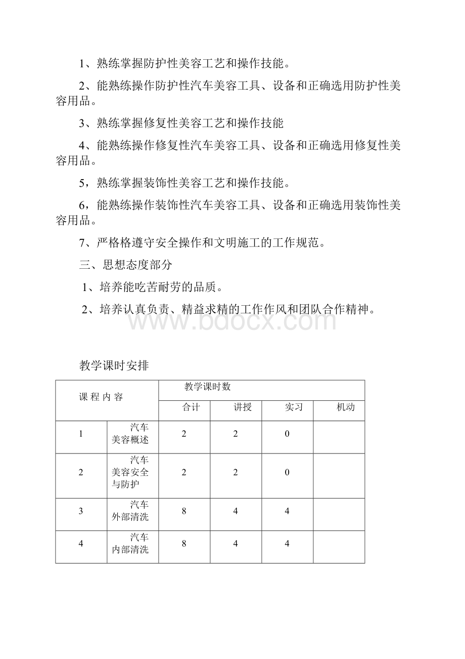 汽车美容与装饰教案.docx_第2页