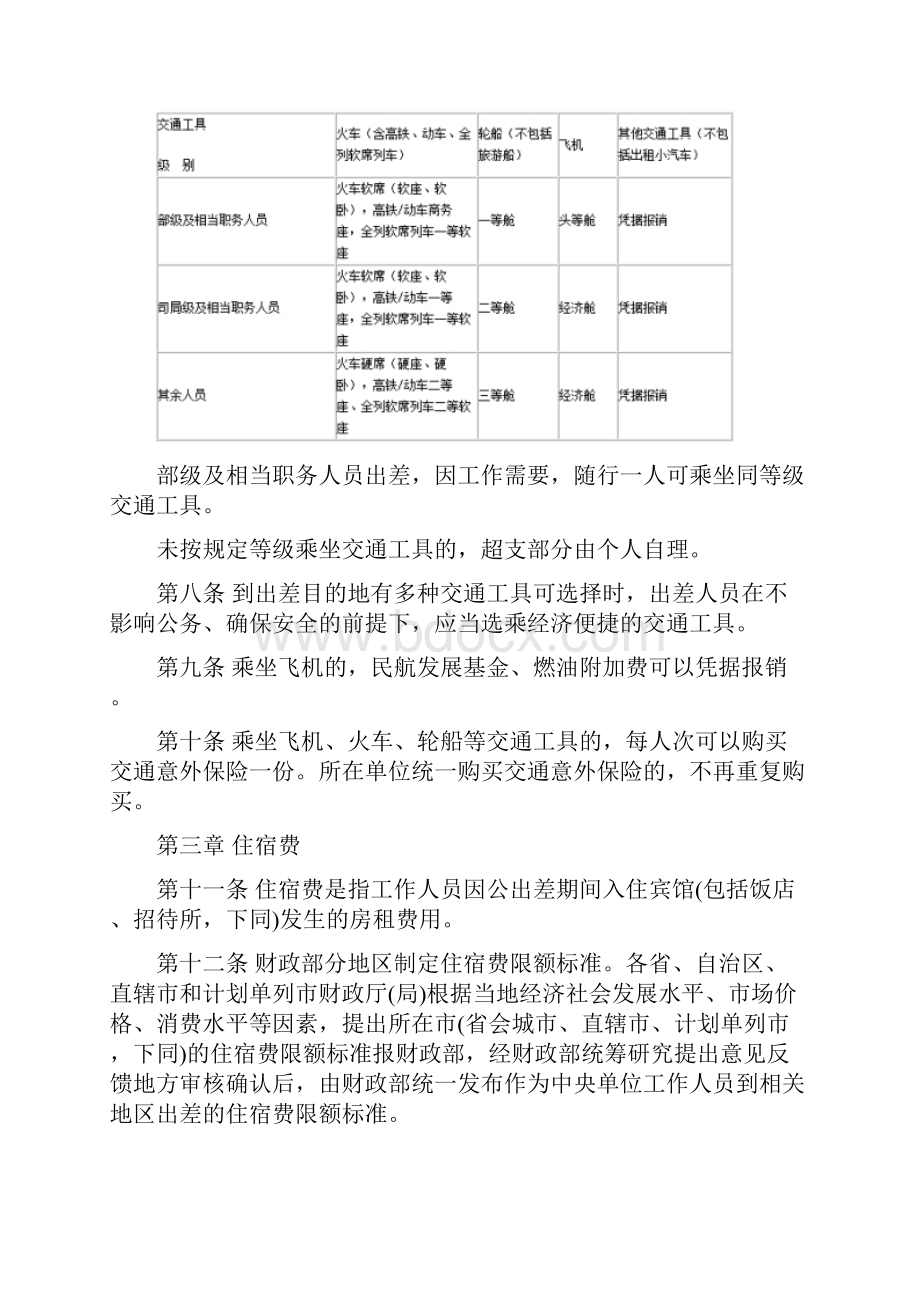 《中央和国家机关差旅费管理办法》公布全文.docx_第2页