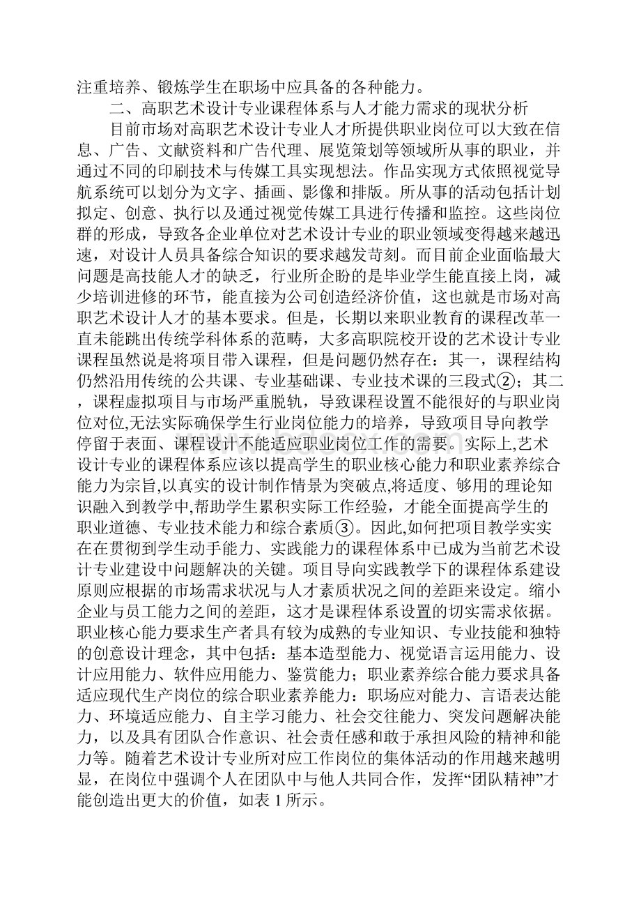 项目教学下艺术设计课程体系建构.docx_第2页