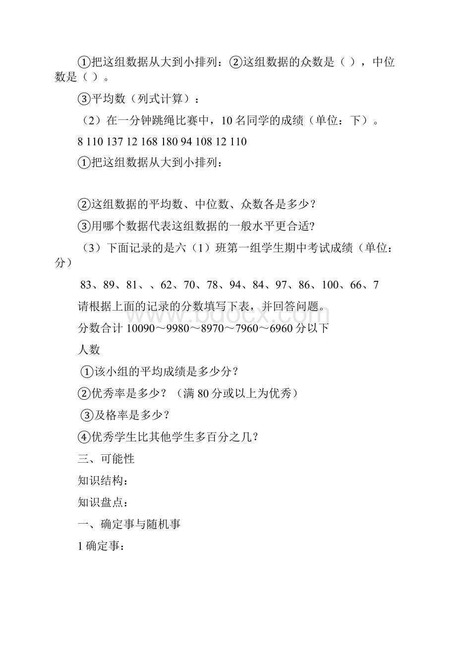 六年级小学数学毕业复习资料人教版续三.docx_第3页