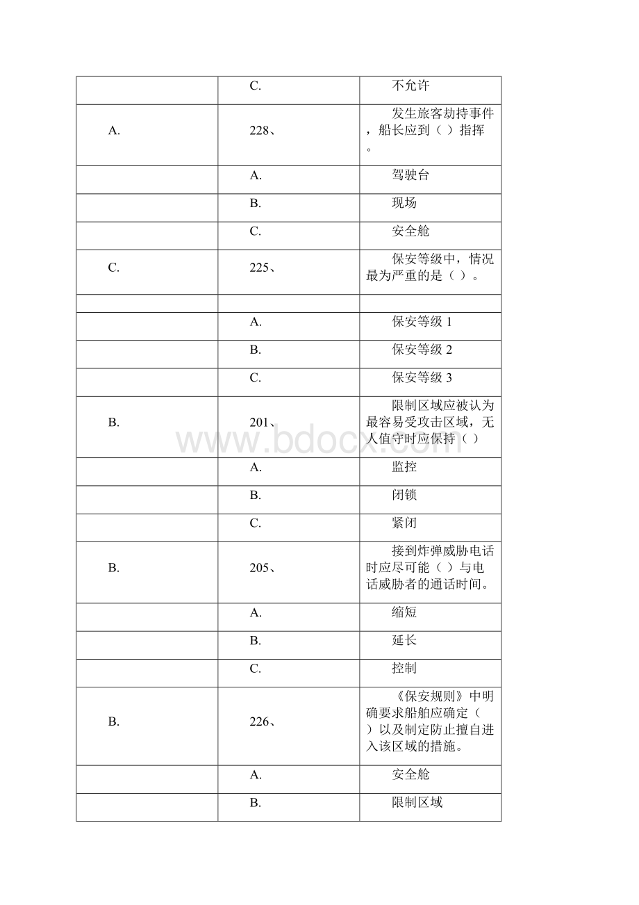 11规则T06客船操作及管理题库510章.docx_第3页