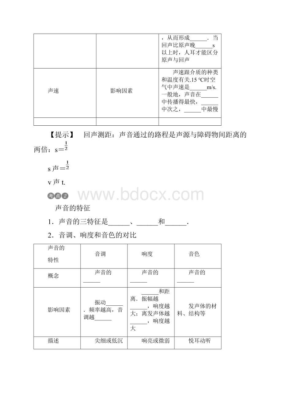 贵州省中考物理考点分类讲第1讲+声现象.docx_第2页