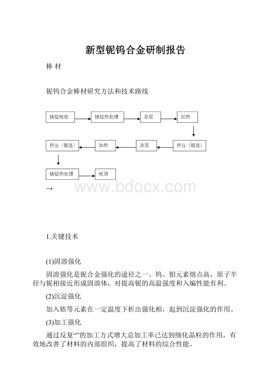 新型铌钨合金研制报告.docx_第1页