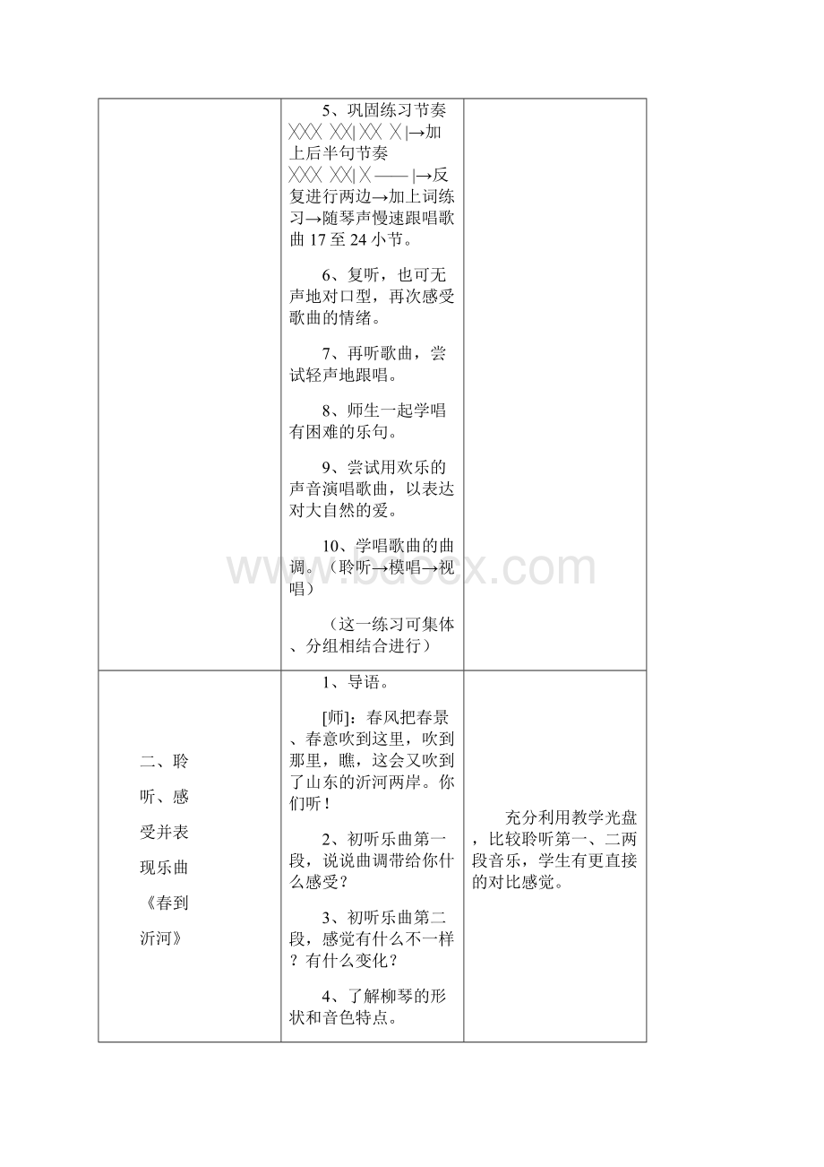 精品人音版小学三年级下册音乐教案2.docx_第3页