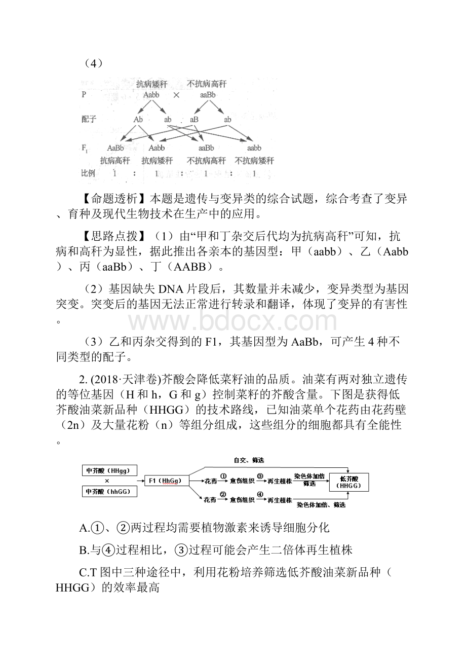 高考生物试题分类汇编及解析5.docx_第2页