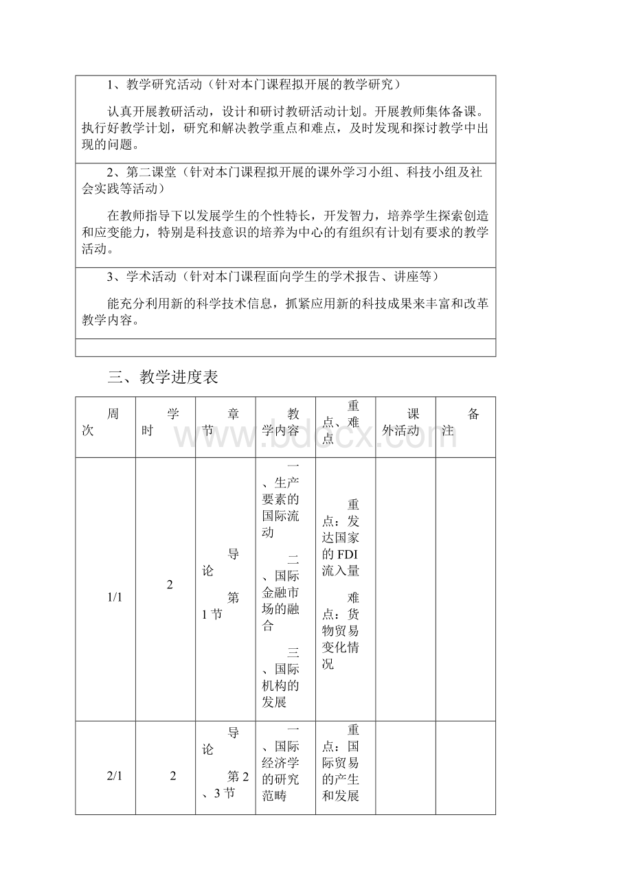 哈石油国际经济学教学计划书.docx_第2页