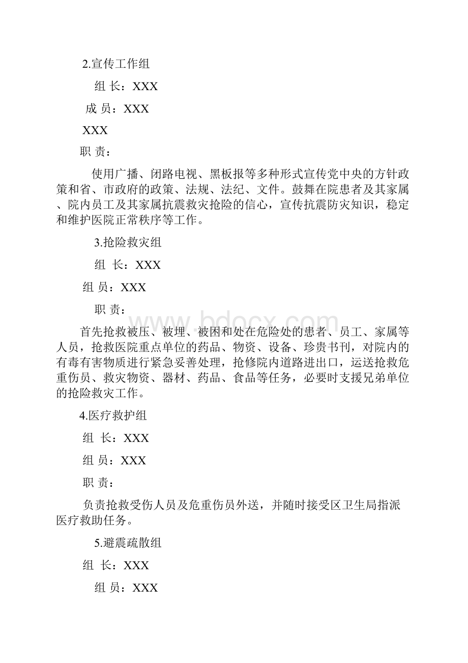 XX医院地震应急预案.docx_第3页