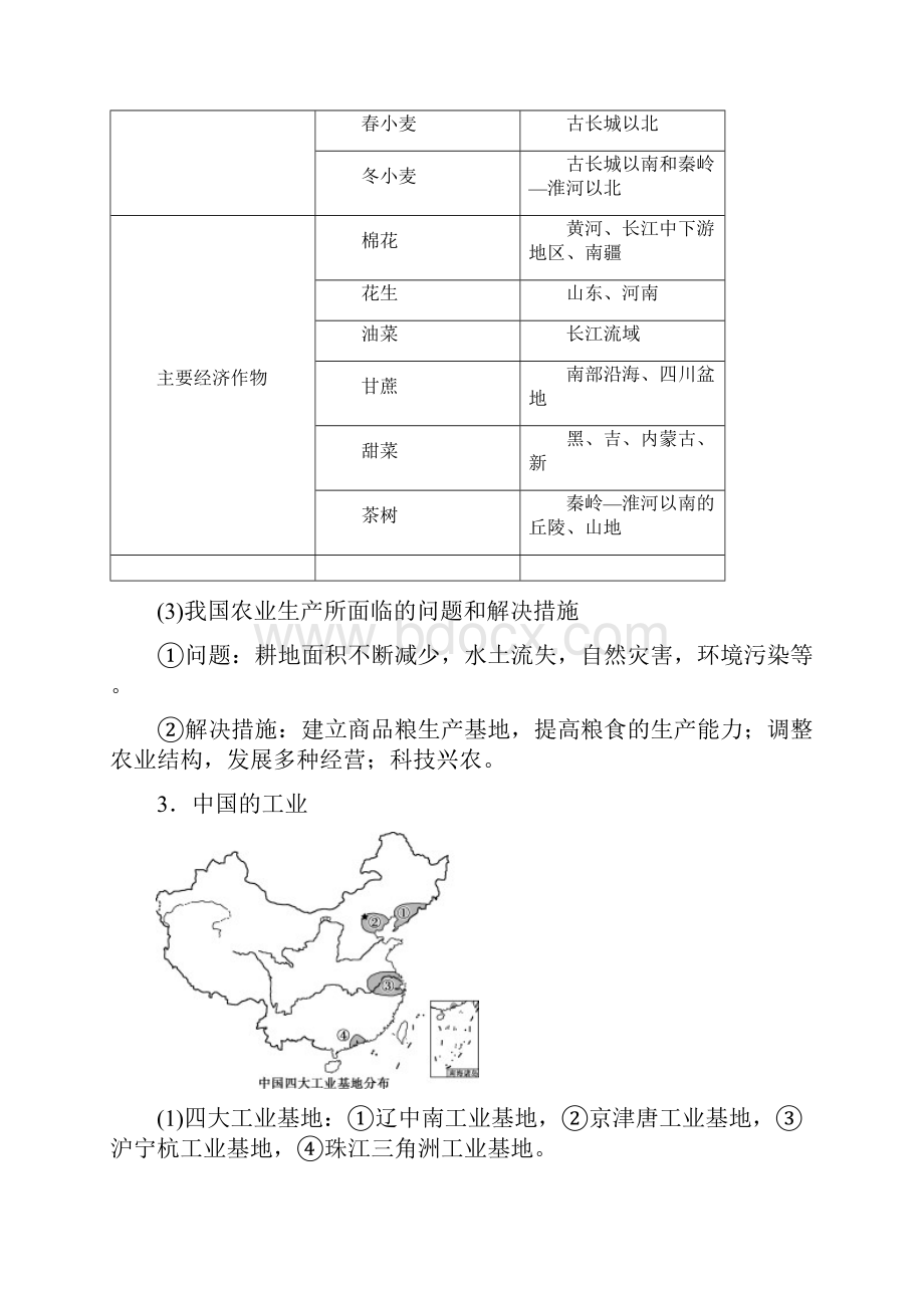 版高考地理一轮复习第十三章中国地理第34讲中国人文地理概况教学案中图版.docx_第3页