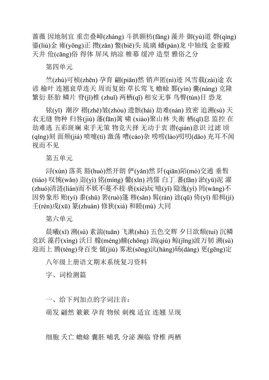 湖南省郴州市第八中学八年级语文上学期期末复习资料新人教版.docx_第2页