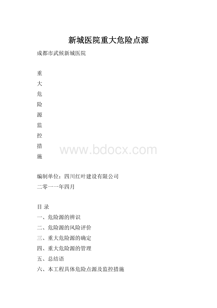 新城医院重大危险点源.docx