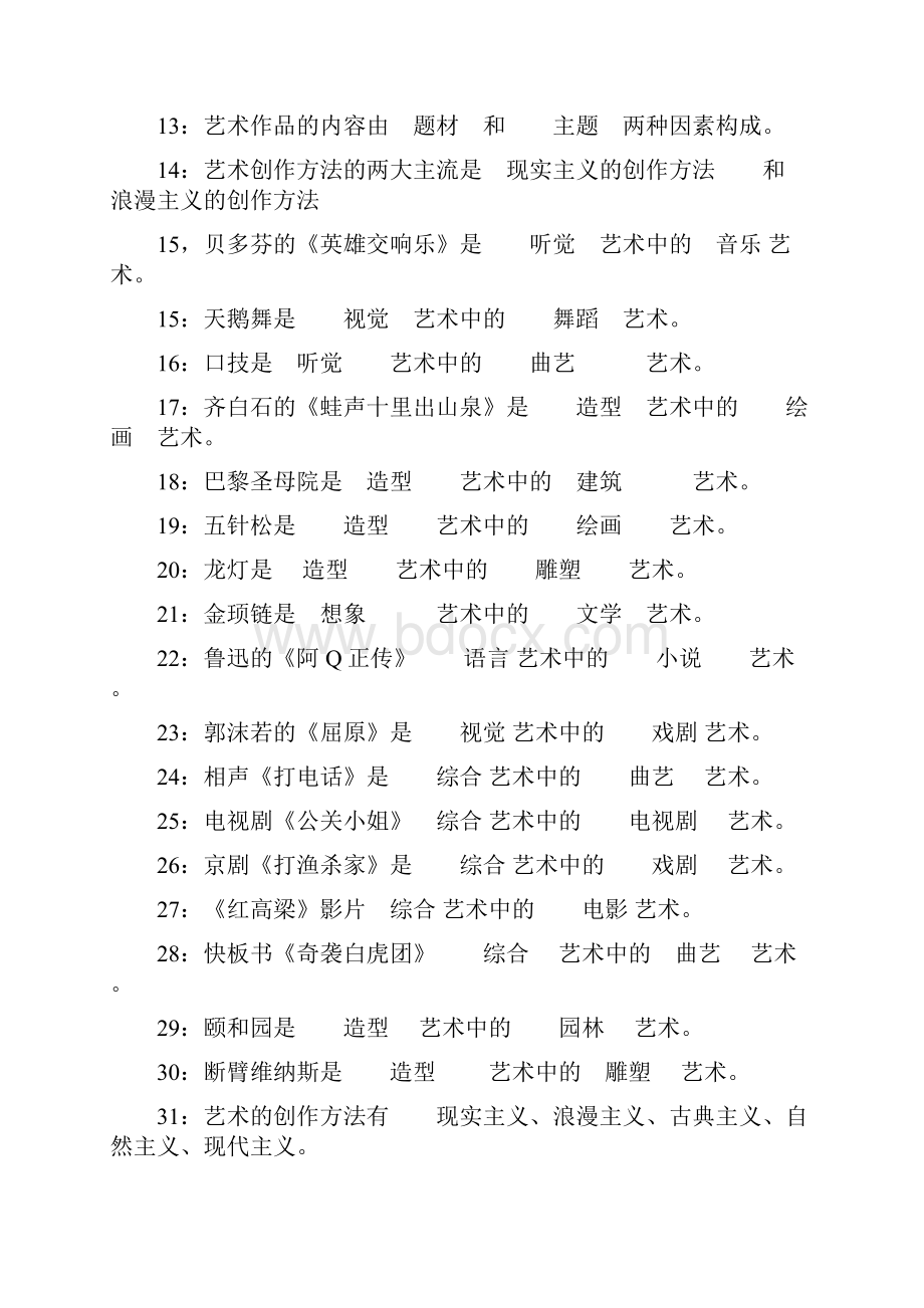 王宏建 艺术概论试题 22页.docx_第2页