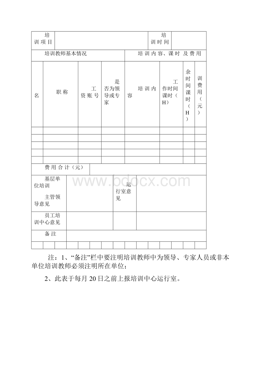 培训表格模板 5页.docx_第3页