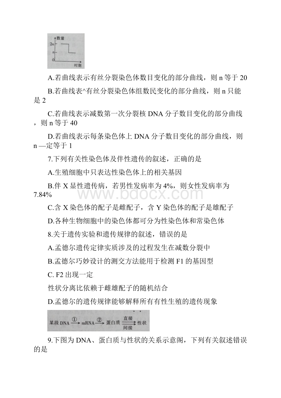 河南省安阳市内黄县学年高二生物下学期期末考试试题.docx_第3页