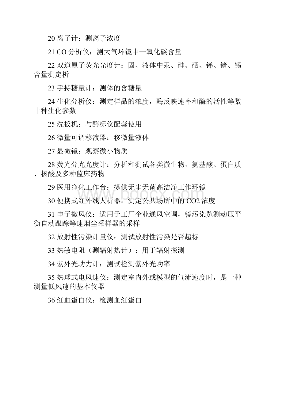 常见实验室仪器设备清单附实验室图.docx_第2页