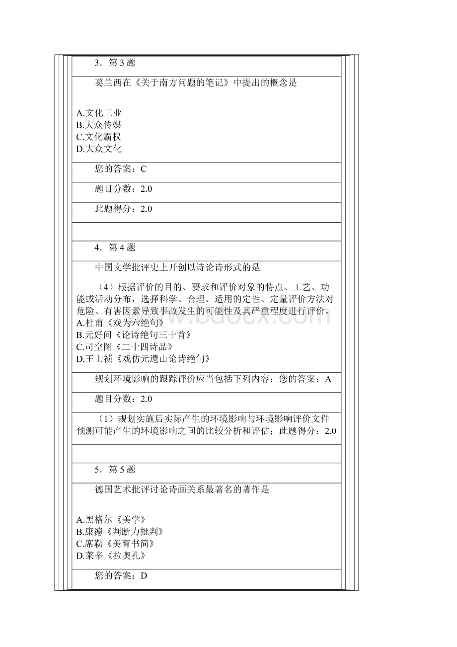 整理华师文学批评学作业94分.docx_第2页