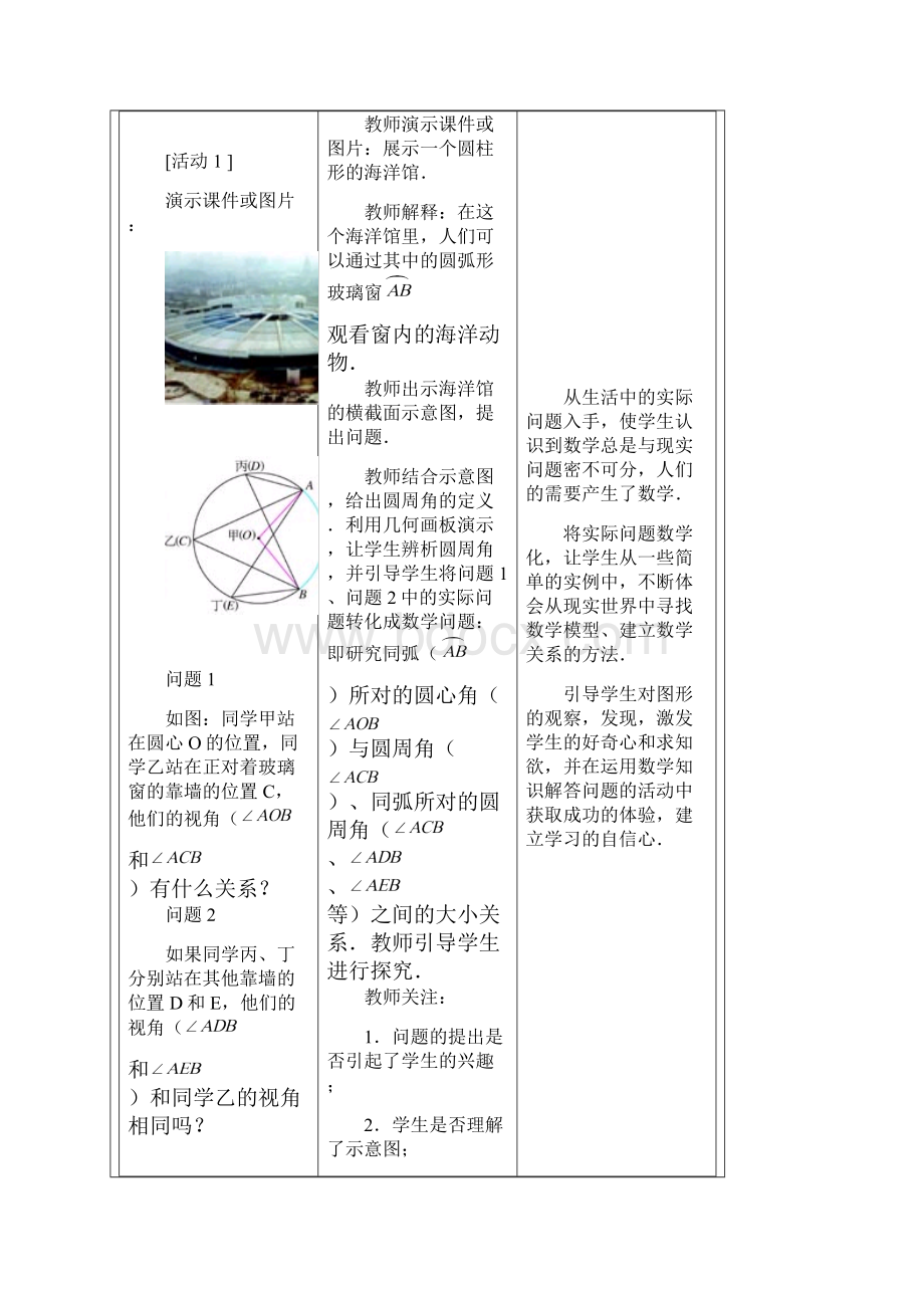 秋甘肃省人教版数学九年级上册教案2414 圆周角.docx_第2页