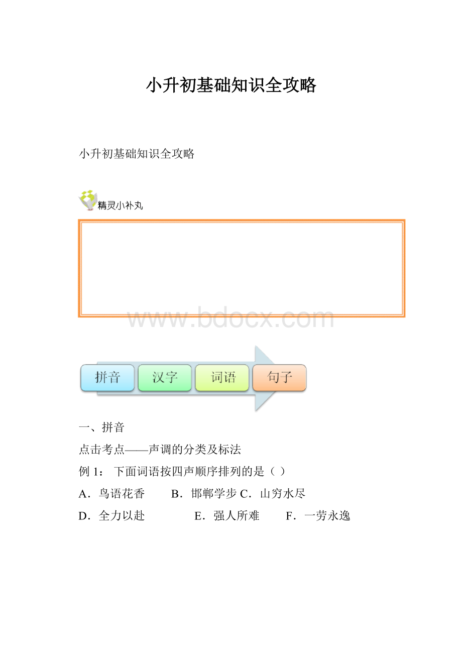 小升初基础知识全攻略.docx