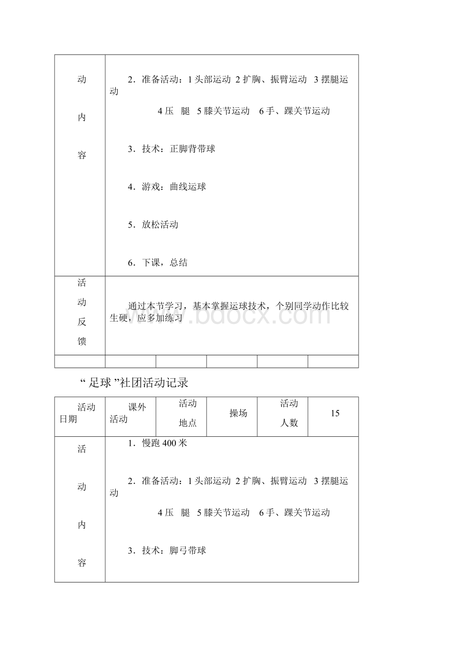 小学足球活动记录.docx_第2页