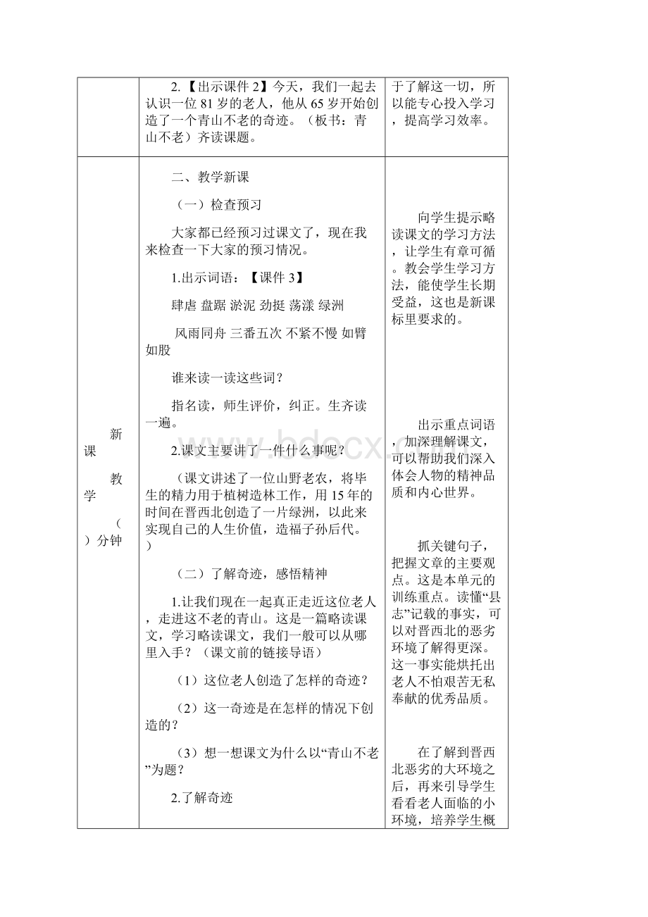 部编版六年级语文上册教案19青山不老教案.docx_第2页