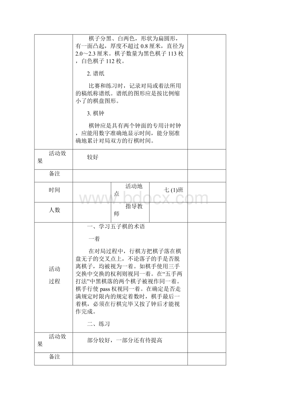五子棋活动记录少年宫活动.docx_第2页