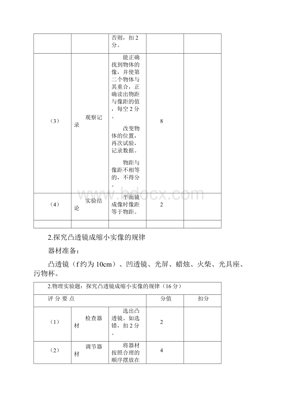 河南省中招理化生实验操作考试试题及评分标准概要.docx_第2页