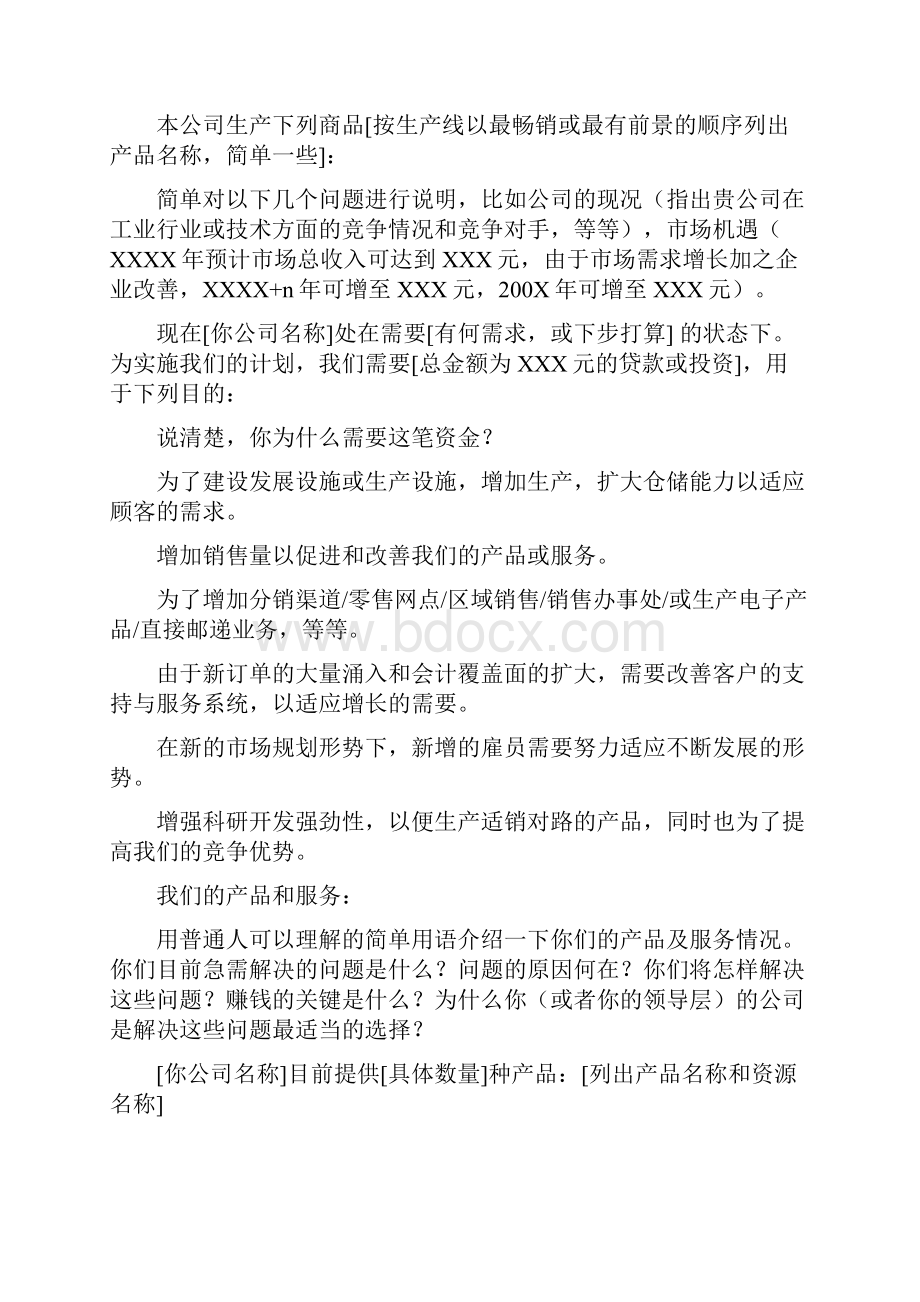 商业计划书标准模板doc.docx_第3页