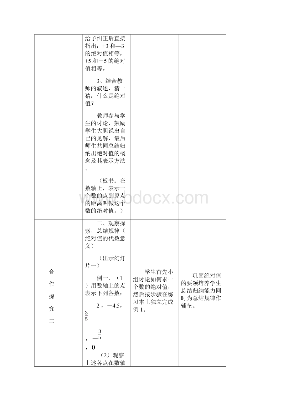 七年级数学上册 23绝对值教案 冀教版.docx_第3页