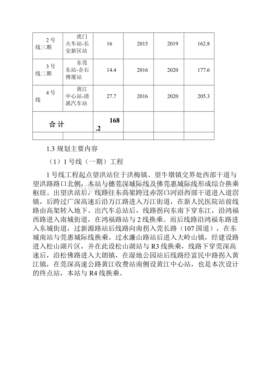 东莞市轨道交通建设及线网规划环评简本.docx_第3页