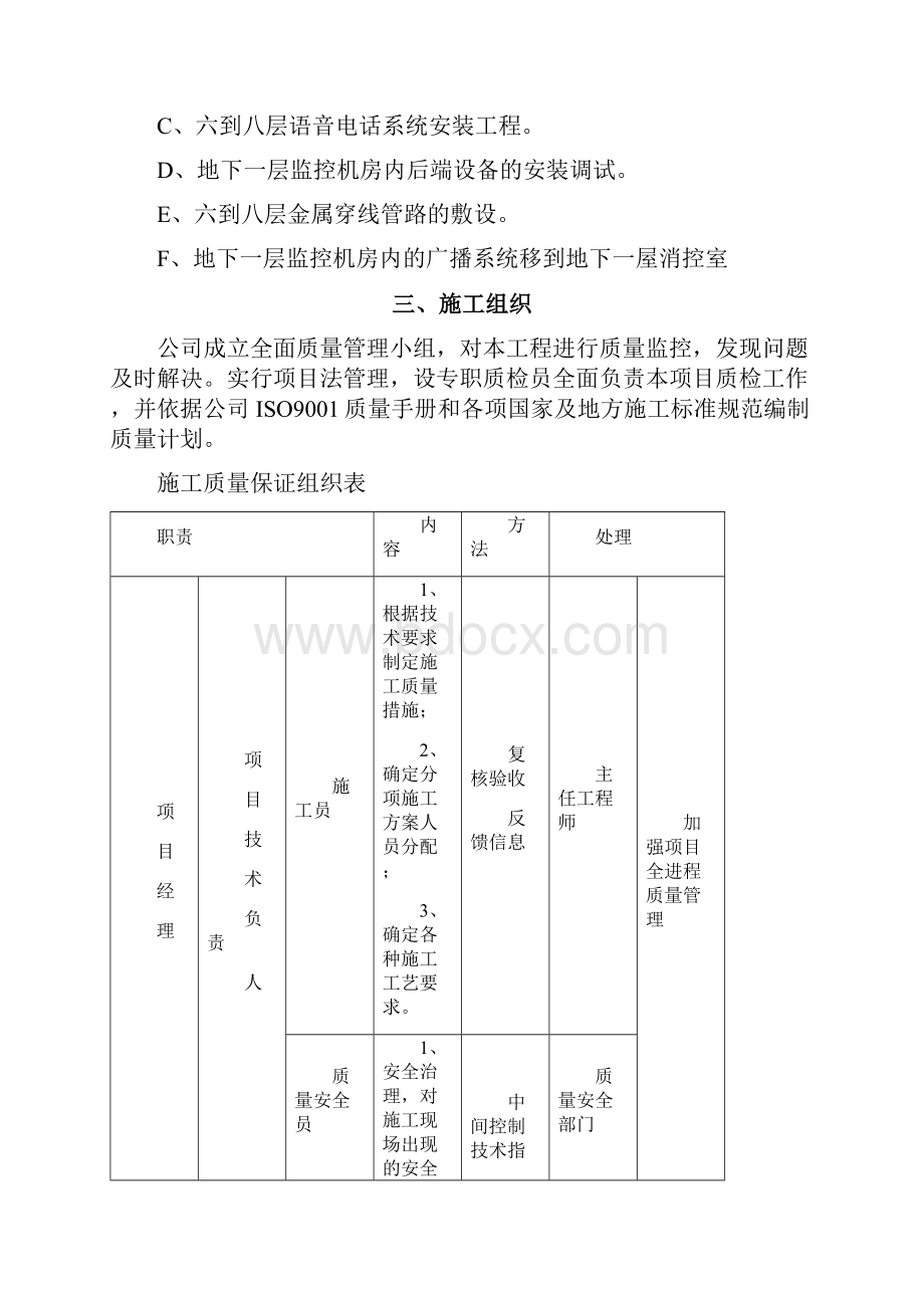 弱电工程组织施工方案.docx_第2页