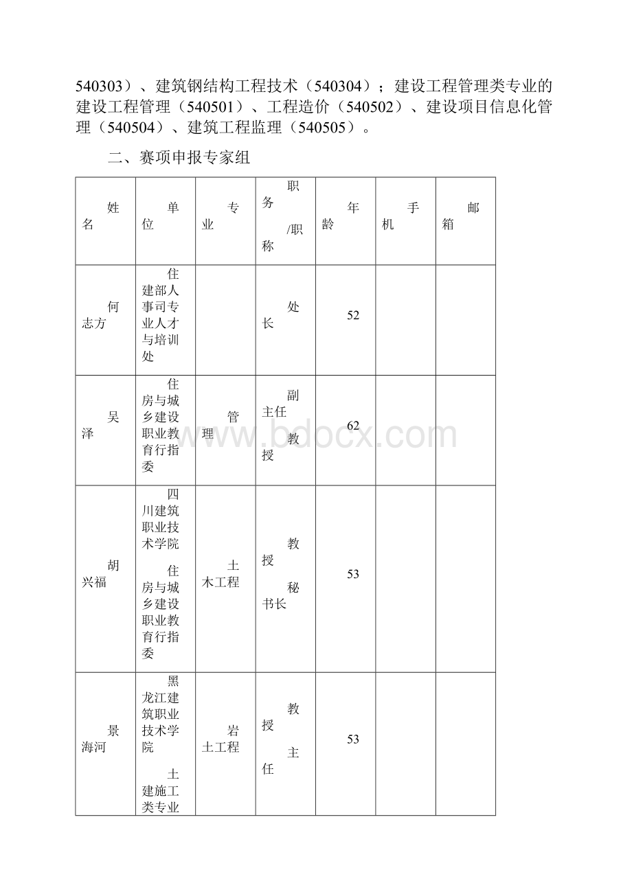 全国职业院校技能大赛建筑工程识图申报书.docx_第3页