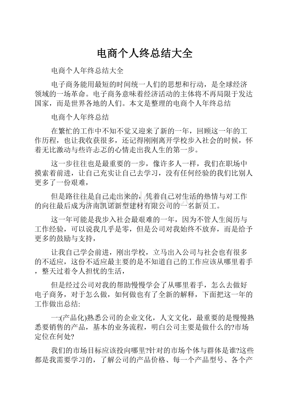 电商个人终总结大全.docx_第1页