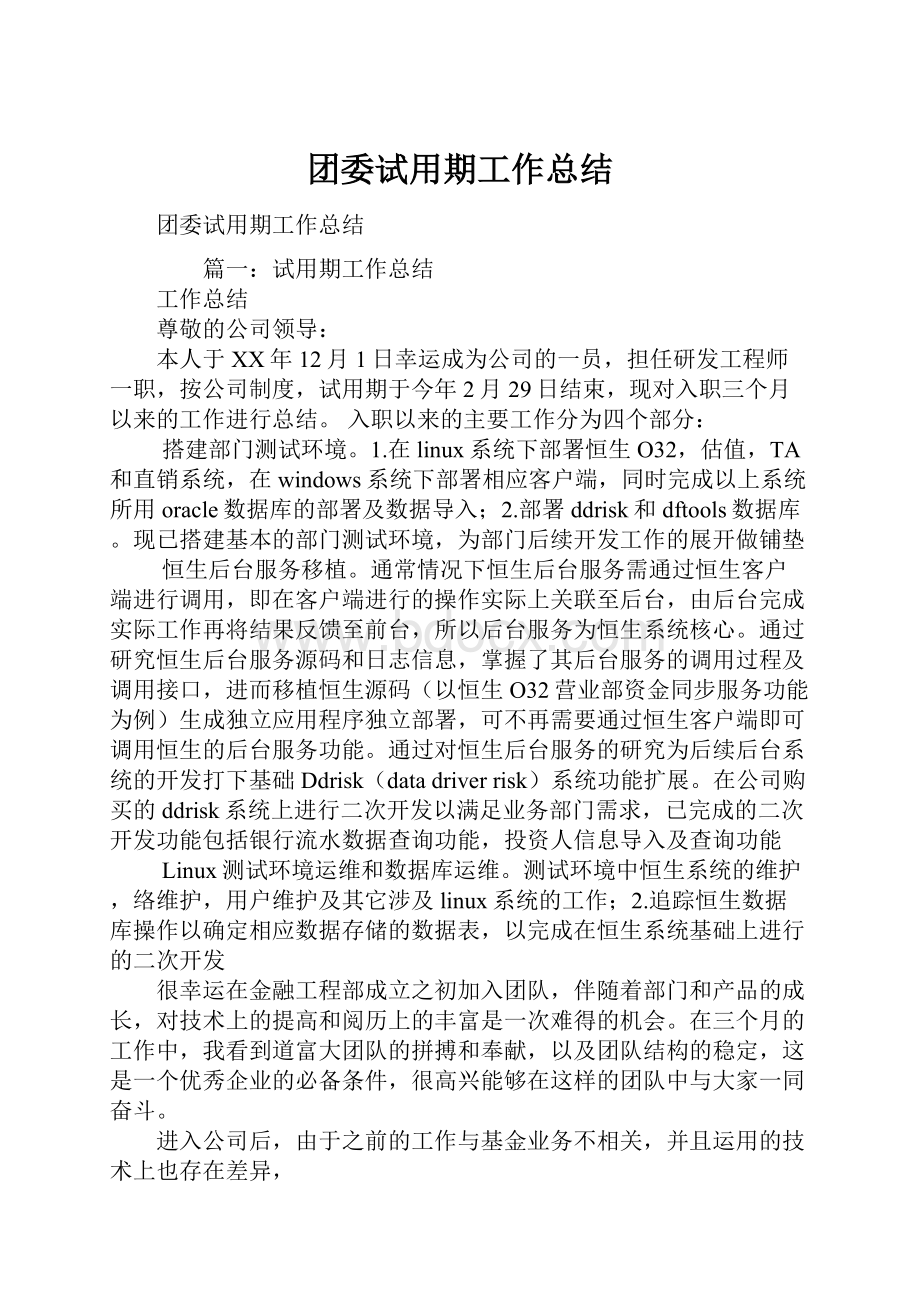 团委试用期工作总结.docx_第1页