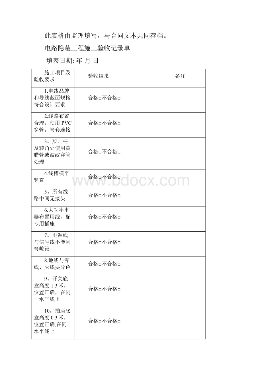 家装施工验收单.docx_第3页