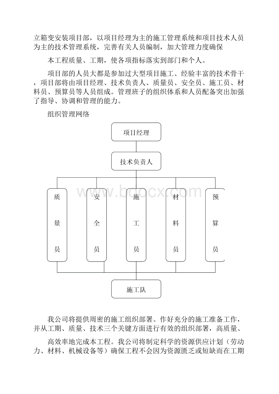 630KVA箱变安装施工组织设计.docx_第3页