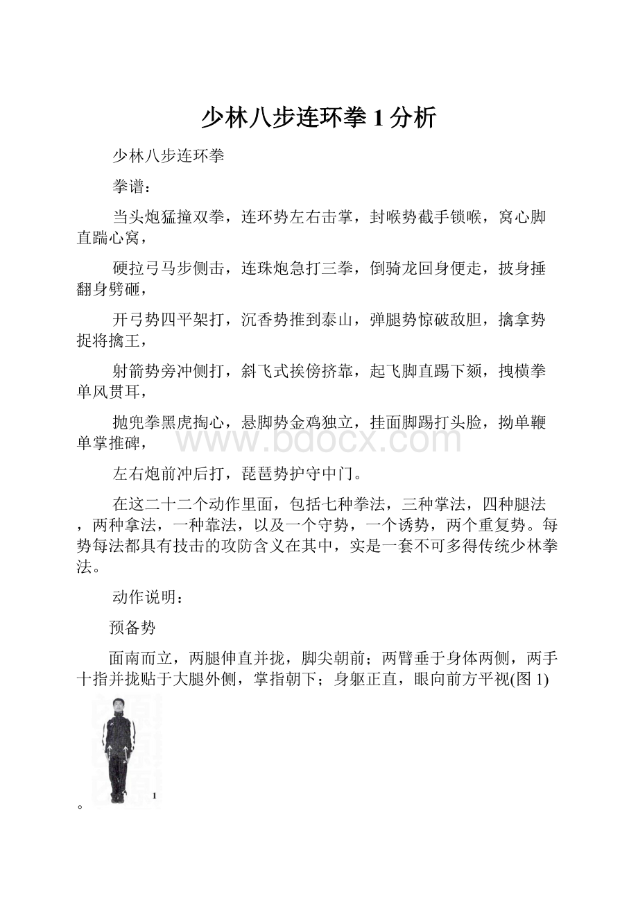 少林八步连环拳 1分析.docx