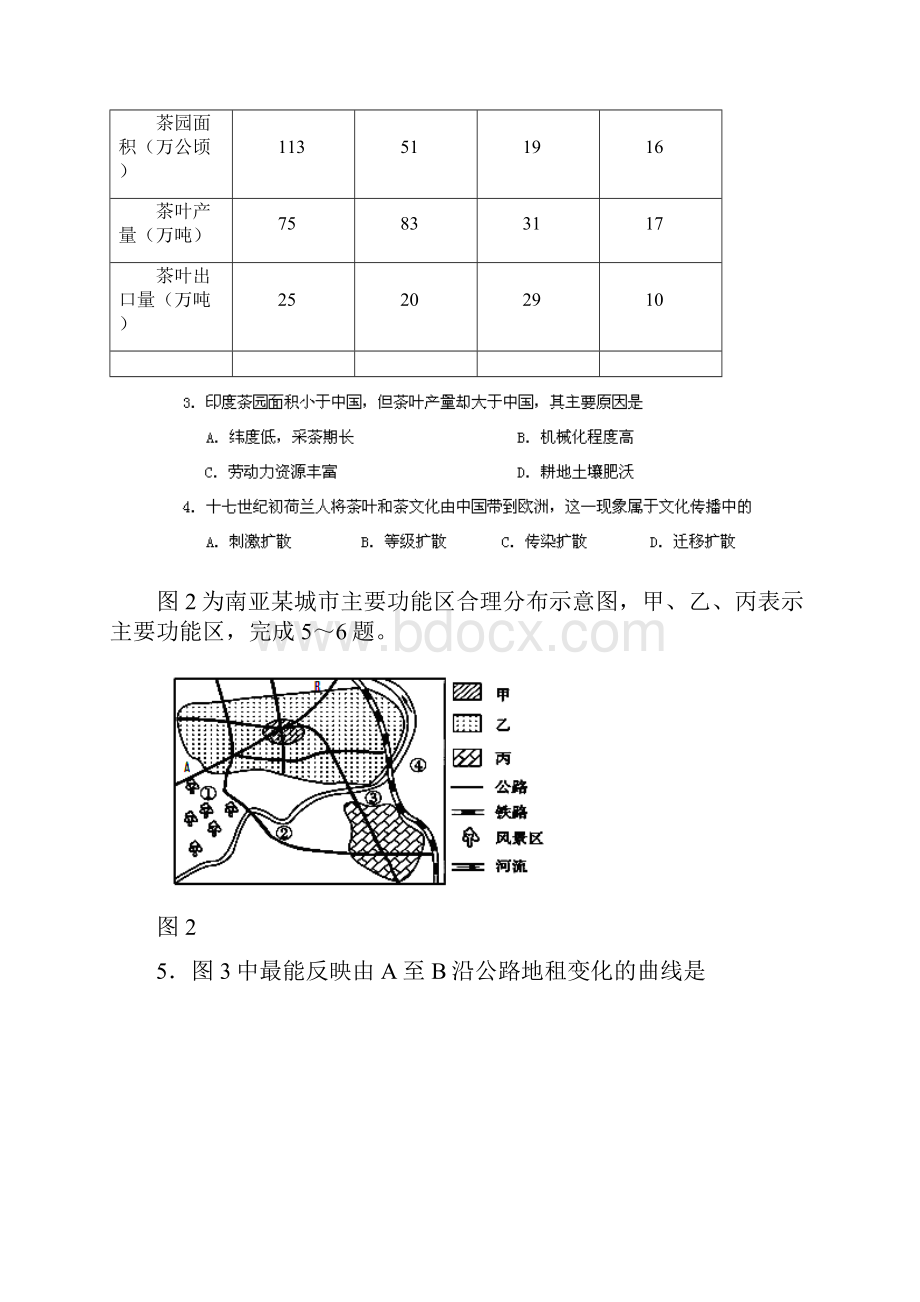 重庆市重庆八中高三文综第二次月考试题.docx_第2页