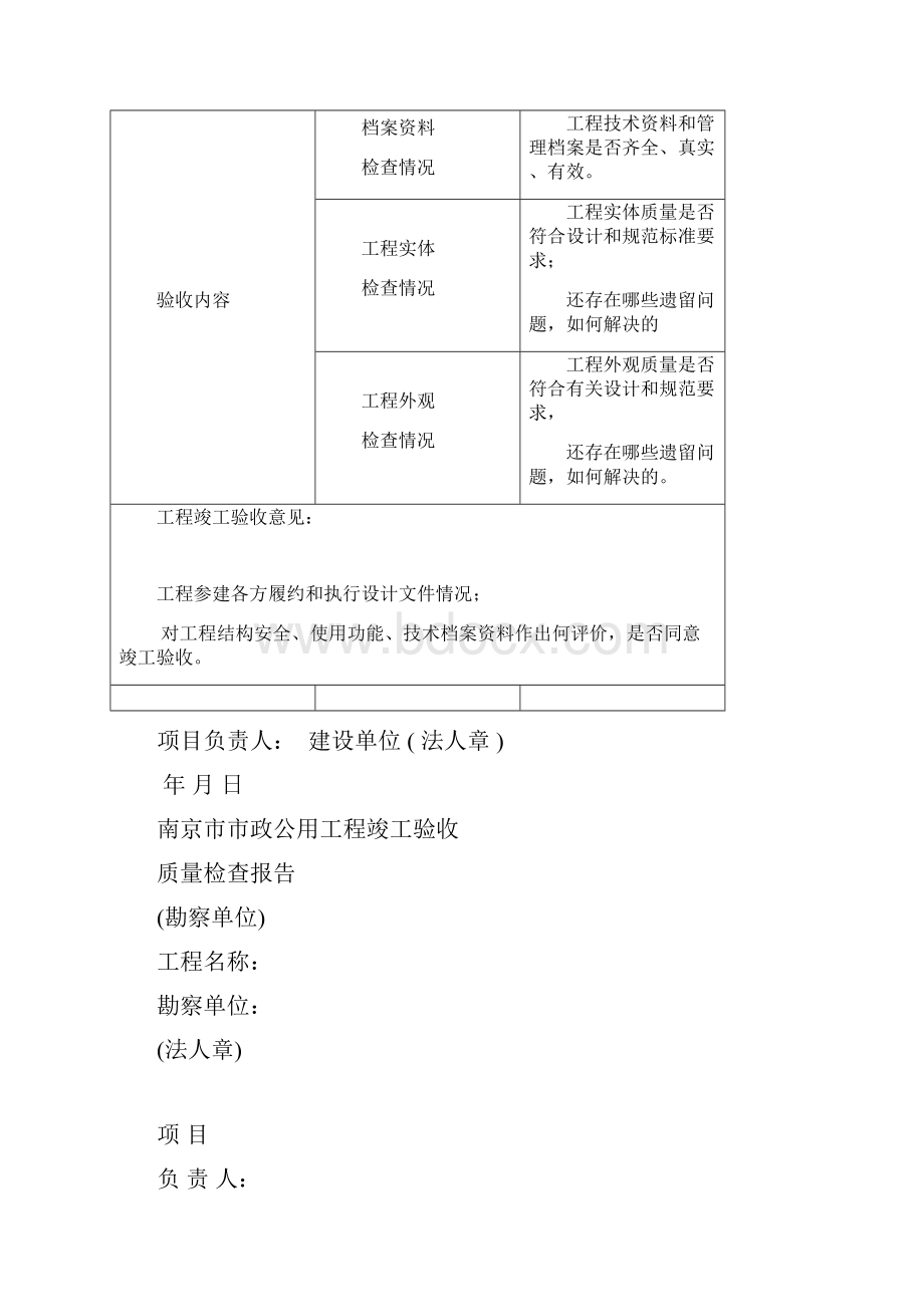 南京市市政公用工程竣工验收报告.docx_第3页