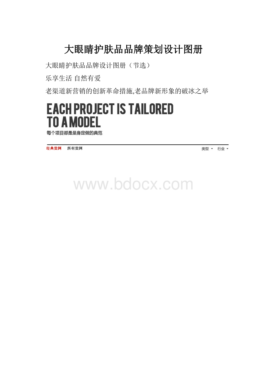 大眼睛护肤品品牌策划设计图册.docx