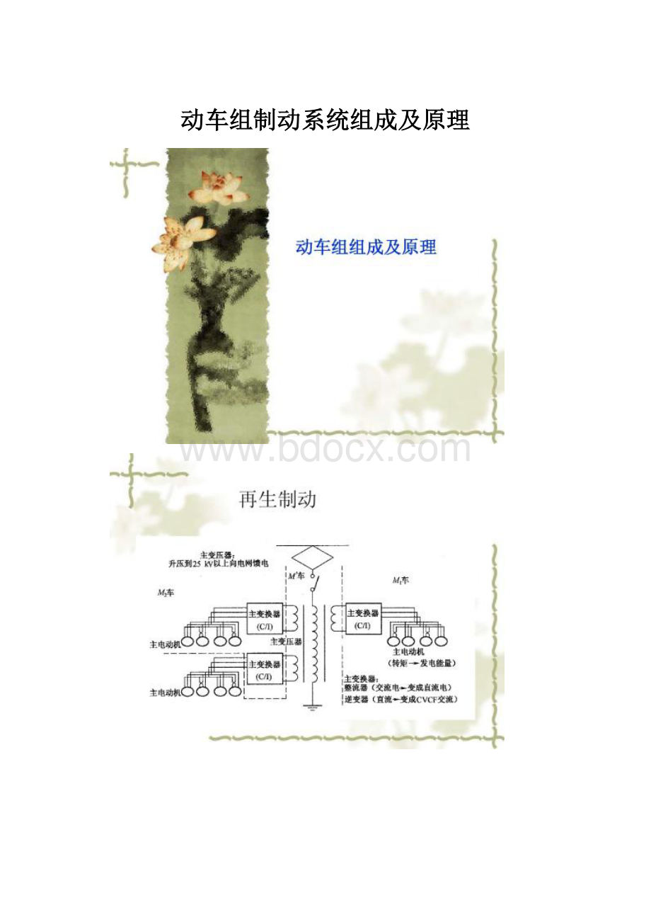 动车组制动系统组成及原理.docx_第1页