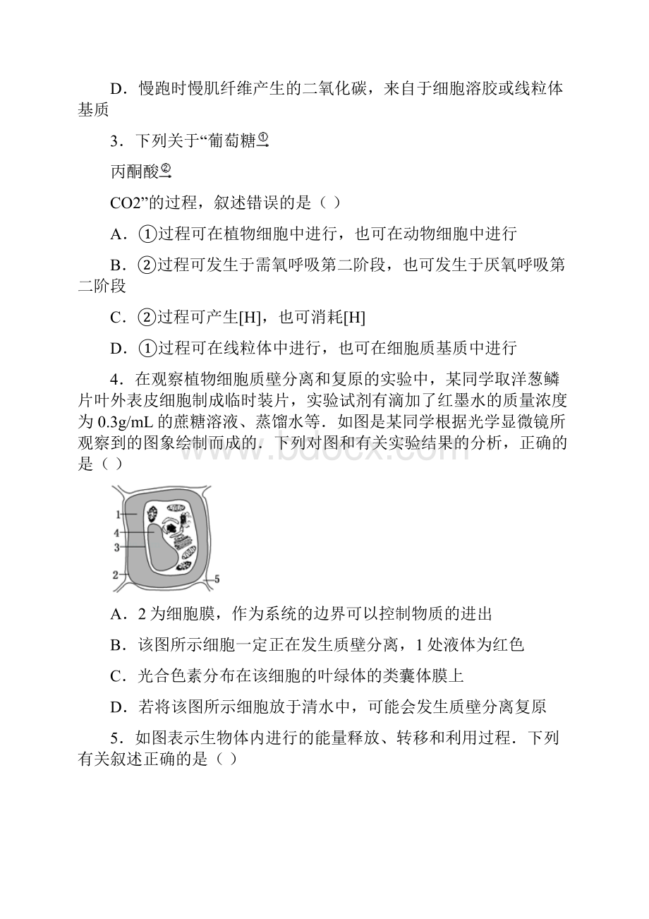 1516学年下学期高一期中考试生物试题附答案4.docx_第2页