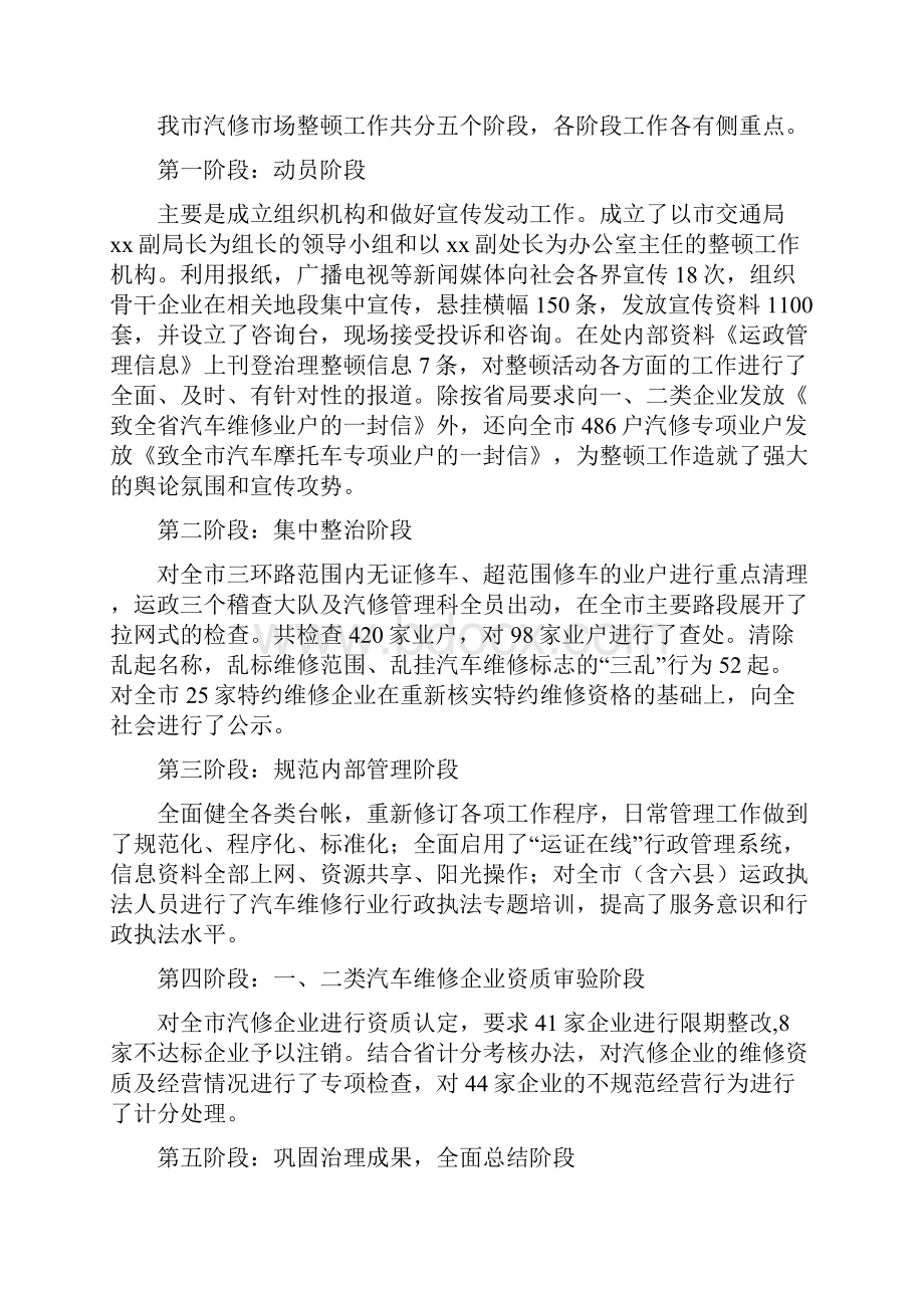 维修汽车工作总结多篇范文.docx_第2页