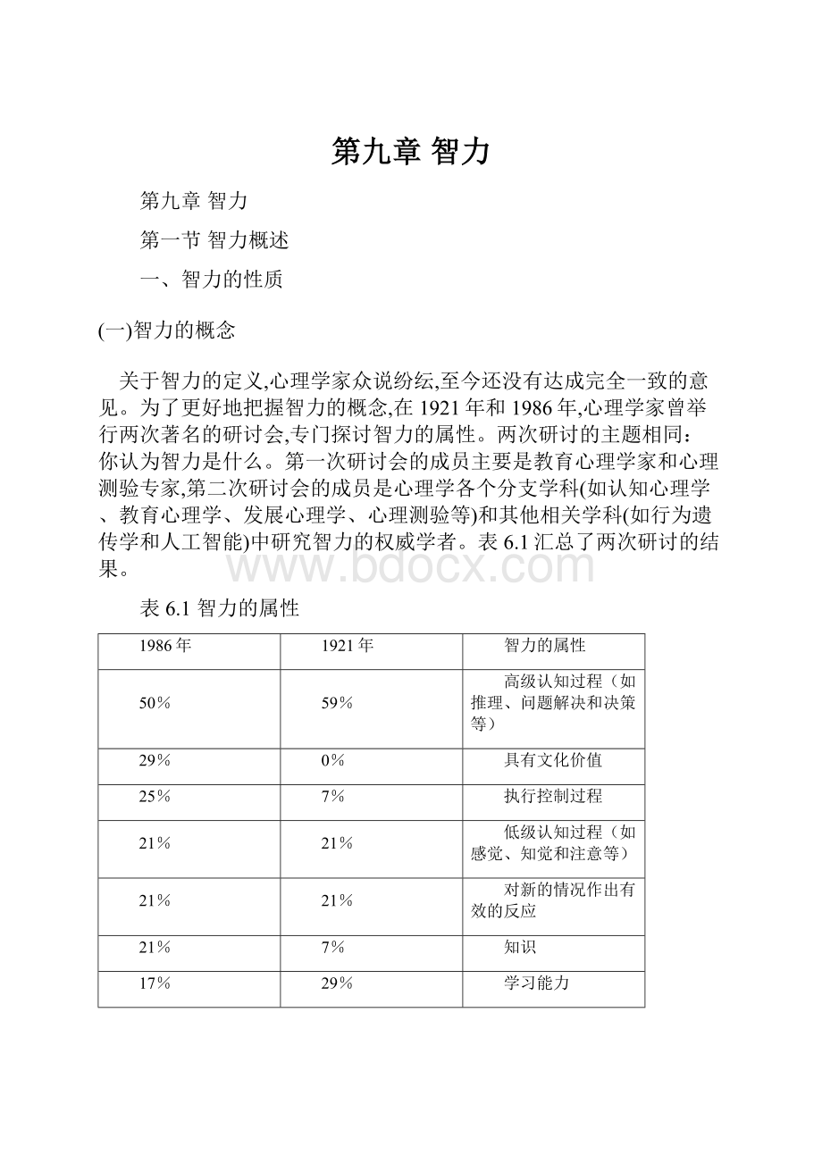 第九章 智力.docx_第1页