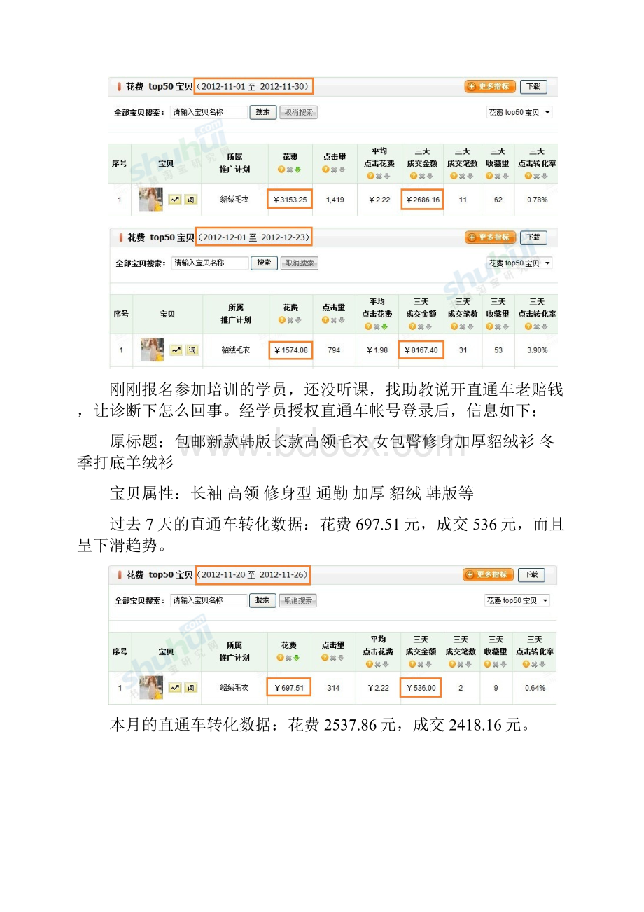 花一半钱赚3倍销量的直通车深度分析.docx_第2页