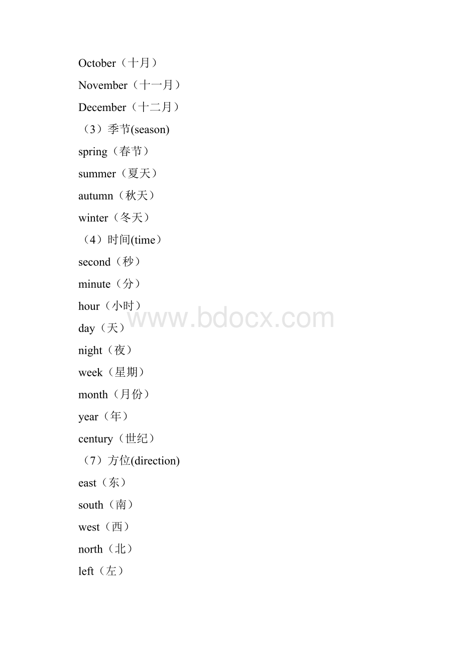 初中英语单词分类大全打印版.docx_第2页