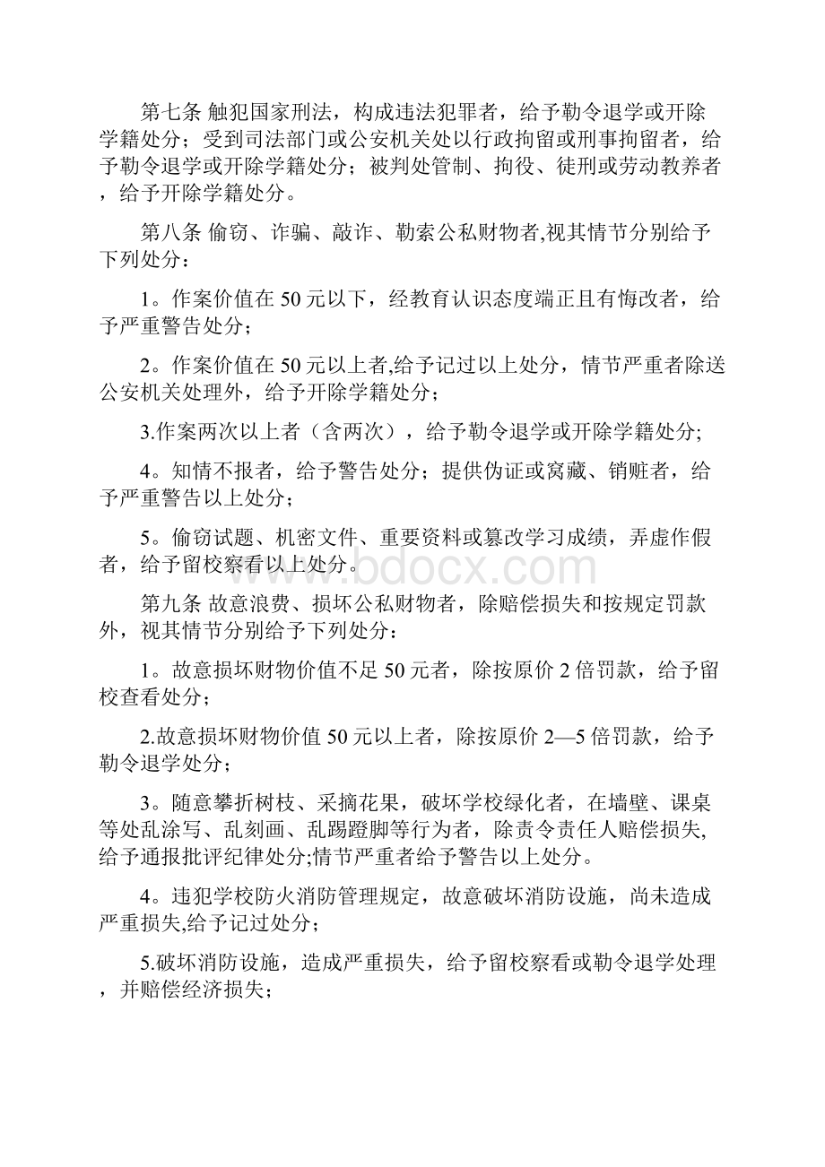 学校学生违纪处分条例.docx_第2页