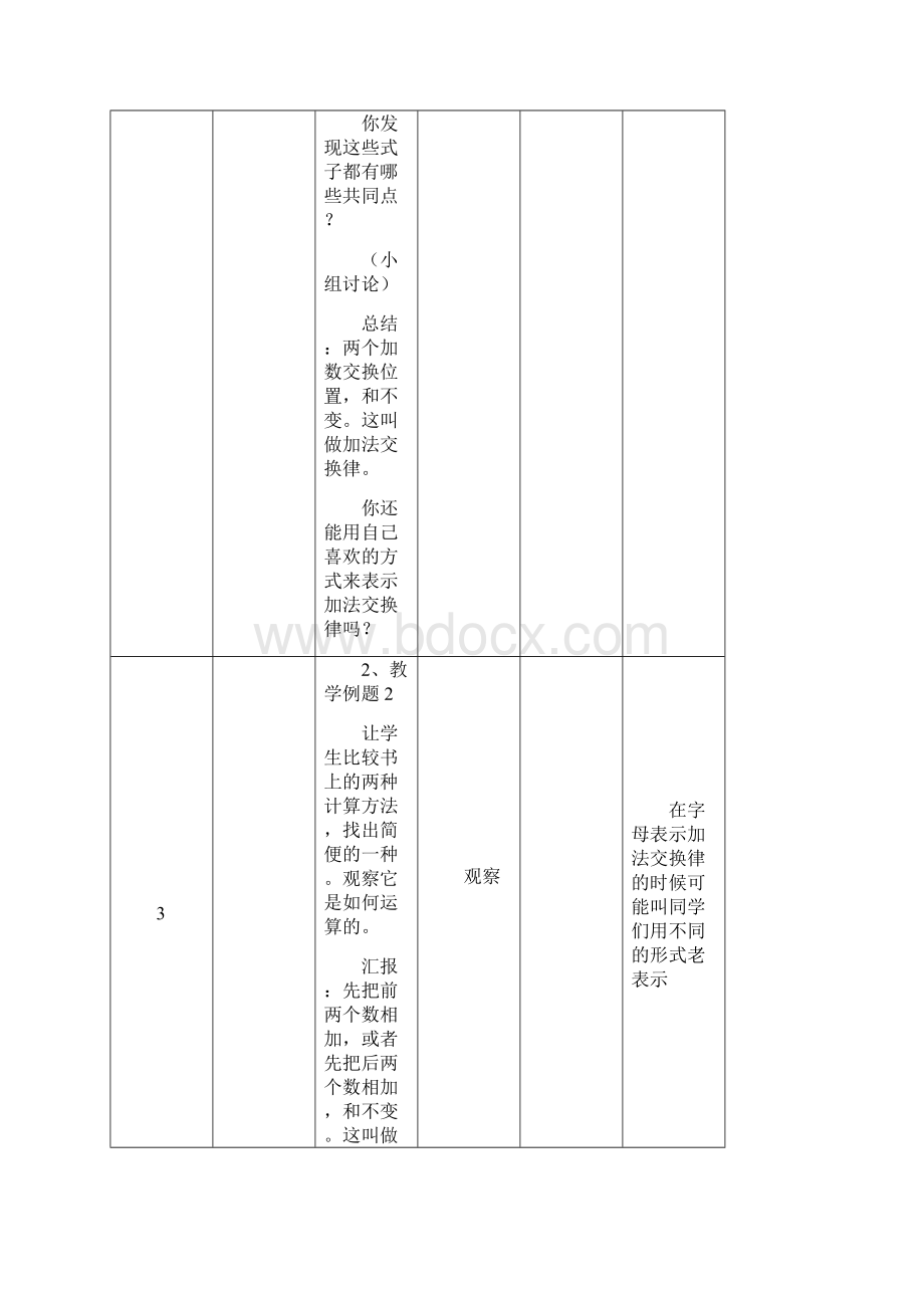 人教版四年级数学下册第三单元运算定律与简便计算教案.docx_第3页