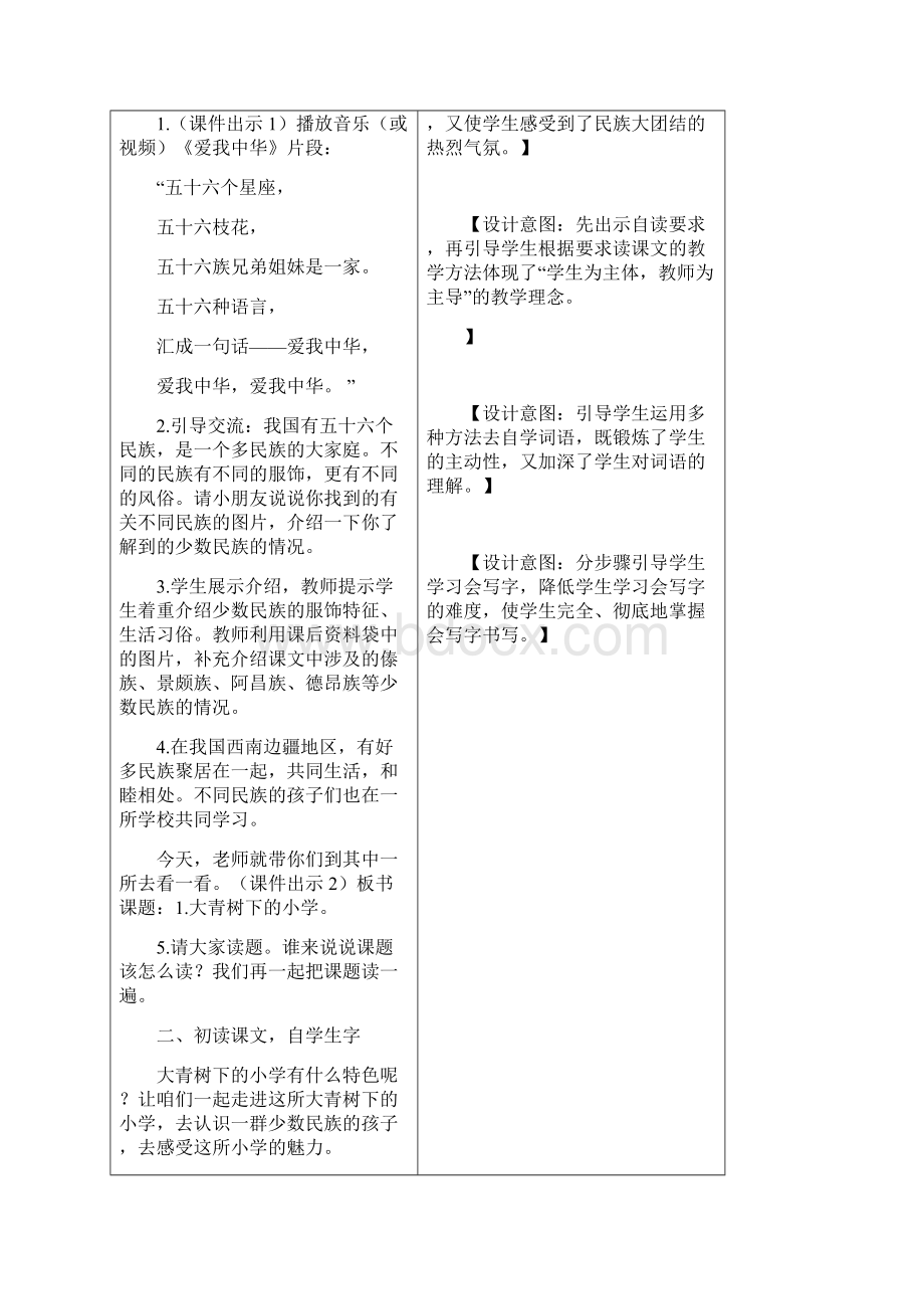 部编版三年级语文上册1 大青树下的小学.docx_第2页