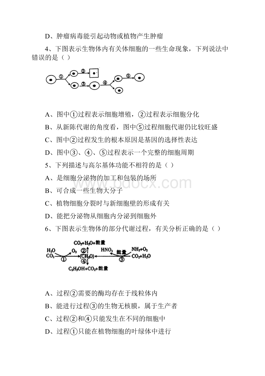 最新河南省豫南九校届高三上学期第二次联考生物.docx_第2页