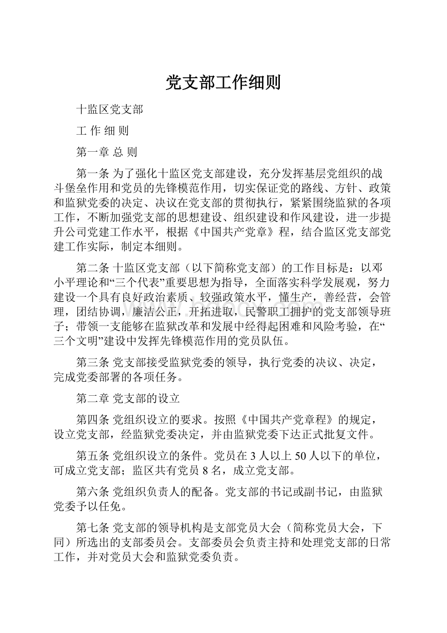 党支部工作细则.docx_第1页