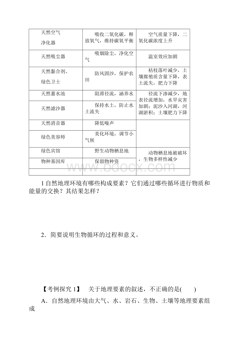 精品新人教版选修一高中地理51自然地理环境的整体性导学案.docx_第3页